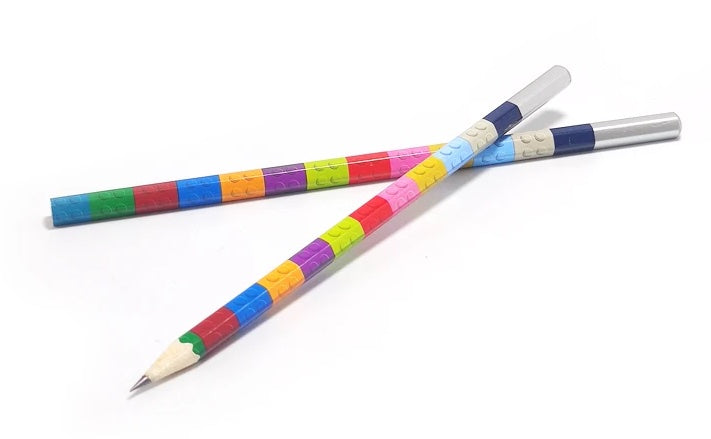 Lot de 12 Crayons Building Blocks