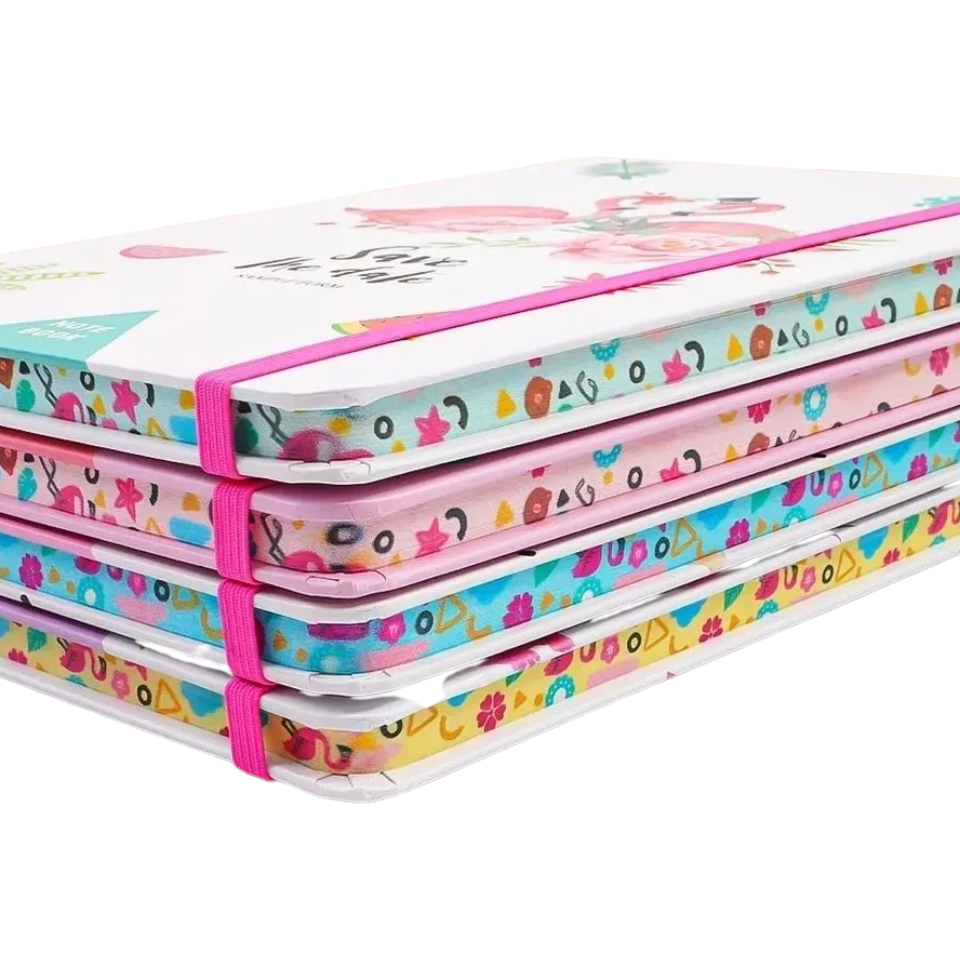 Carnet Ligné - Happy Flamingo - Rose