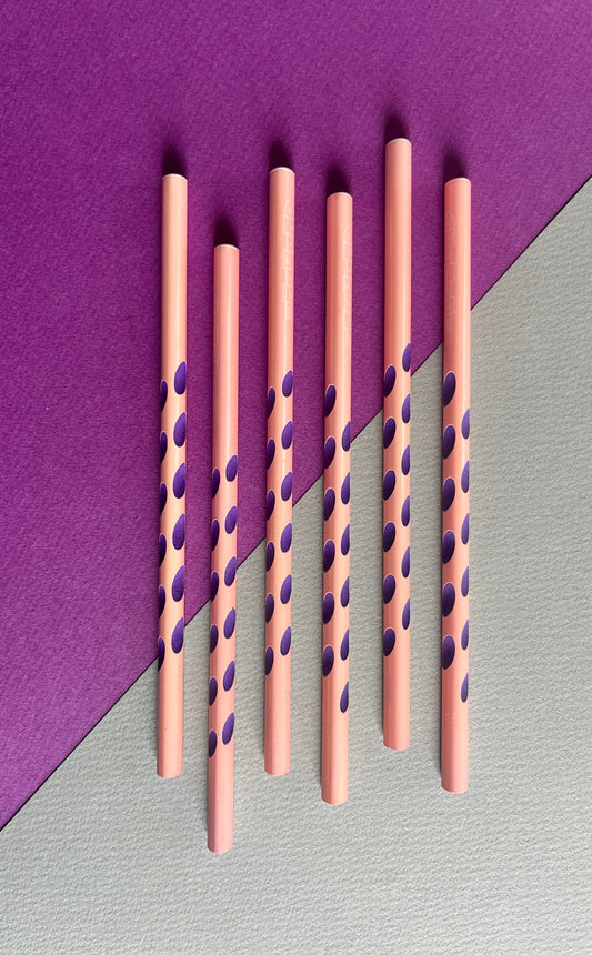 Lot de 12 Crayons à Papier - Rose