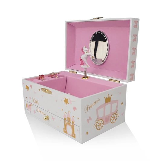 Boîte à Bijoux Musicale Licorne pour Filles, Cadeau de Noel, D'anniversaire pour Petites Filles , 3-10 ans