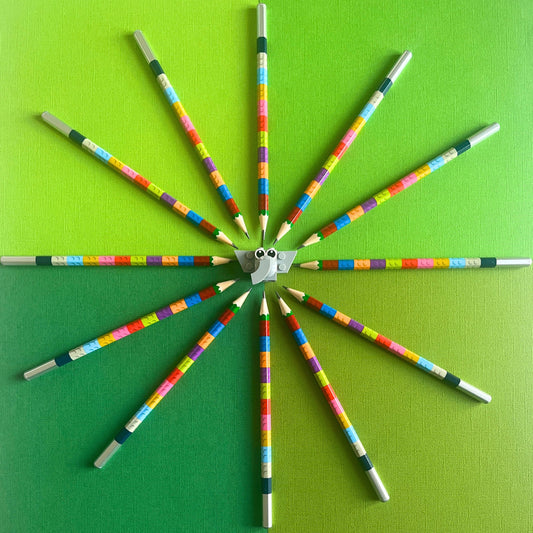 Lot de 12 Crayons Building Blocks