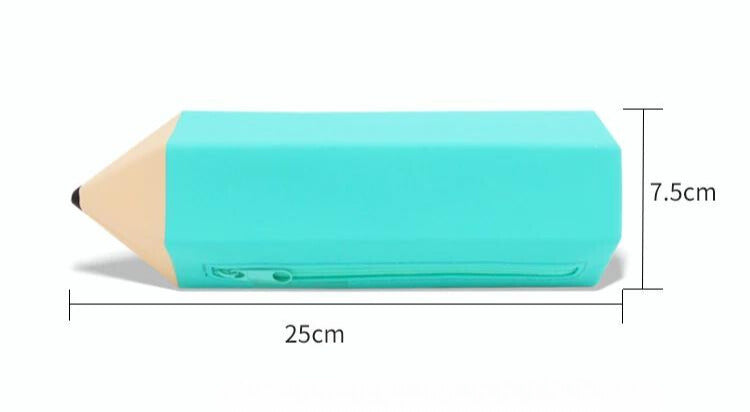 Trousse Crayon en Silicone - Bleu