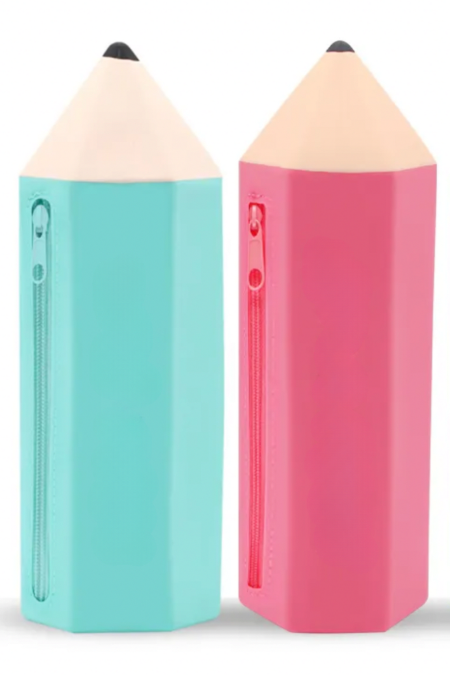Trousse Crayon en Silicone - Rose