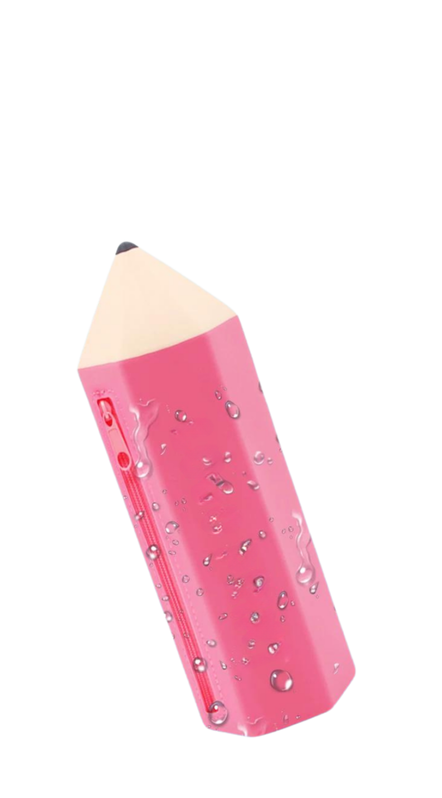 Trousse Crayon en Silicone - Rose