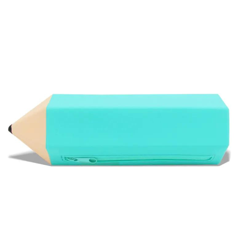 Trousse Crayon en Silicone - Bleu