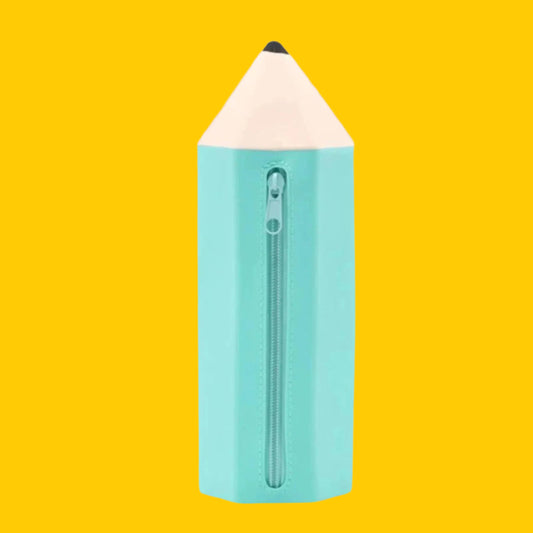 Trousse Crayon en Silicone - Bleu