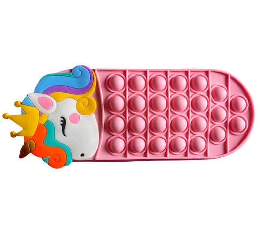 Trousse Pop It Licorne - Rose