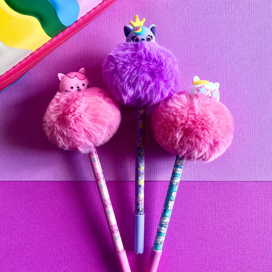Stylo Pompom - Rose Fushia